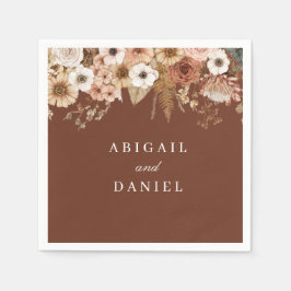 Elegant Bohemian Floral Wedding  Serviette