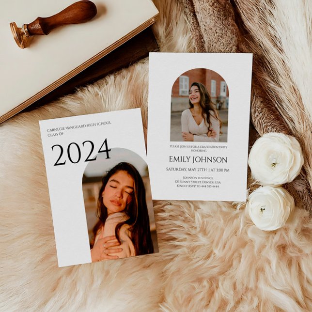 Elegant Boho Arch Abschluss Einladung (Von Creator hochgeladen)