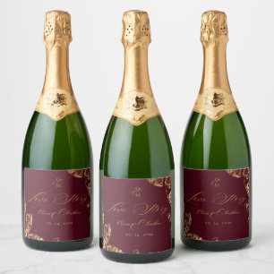 Elegant Boho Burgund Gold Herbsthochzeit