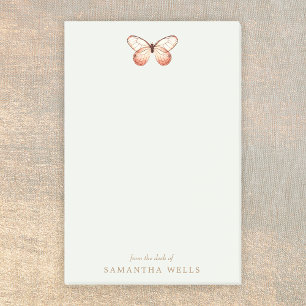 Elegant Boho Butterfly Personalisiert Post-it Klebezettel