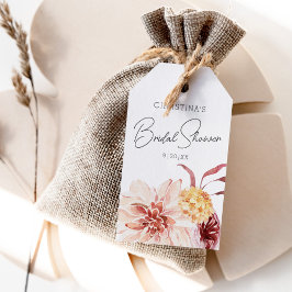 Elegant Boho Chic Floral Brautparty Gevor Geschenkanhänger