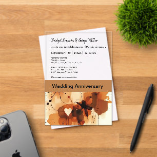 Elegant Boho Chic Hochzeitstag Acryleinladungen