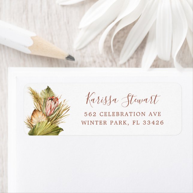 Elegant Boho Dried Botanicals Rust Wedding (Insitu)