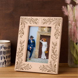 Elegant Boho Floral Geätzte Rahmen