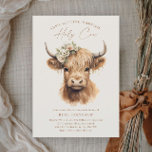 Elegant Boho Highland Cow Brautparty Einladung<br><div class="desc">Elegante Boho Highland Kuh Bridal Dusche Einladung. Klicken Sie auf die Schaltfläche Bearbeiten/Personalisieren,  um dieses Design anzupassen.</div>