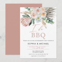 Elegant Boho I. macht GRILLEN Engagement Party Einladung