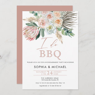 Elegant Boho I. macht GRILLEN Engagement Party Einladung