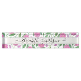 Elegant Boho Liberty Custom Beruflich Floral Namensplakette