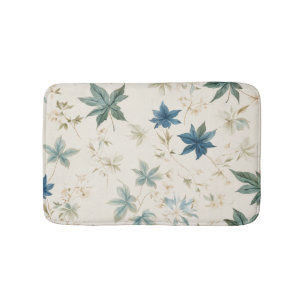 Elegant Boho Vintag Maple Blätter Blumenmuster Badematte
