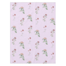 Elegant Boho Vintage Purple Floral Pattern Spring 