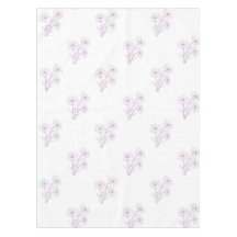 Elegant Boho Vintage Purple Floral Pattern Spring 