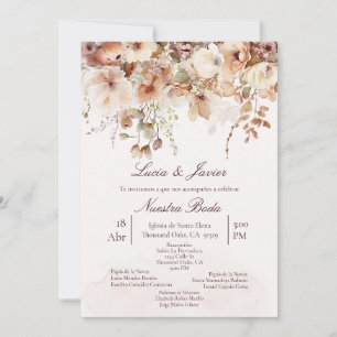 Elegant Boho Wedding Einladung