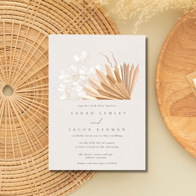 Elegant Boho Wedding Einladung (Elegant Boho Wedding Invitation)