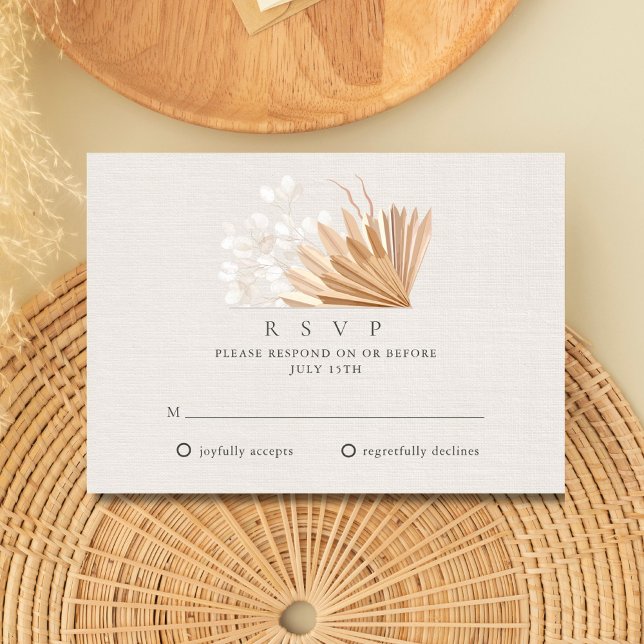 Elegant Boho Wedding RSVP (Elegant Boho Wedding RSVP)