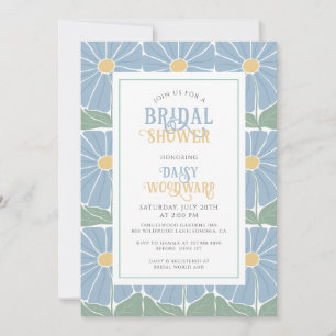 Elegant Boho Wildblume Floral Brautparty Einladung