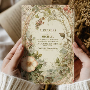 Elegant Boho Wildblume Wedding Einladung