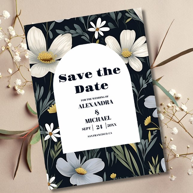 Elegant Boho Wildblume Wedding Save The Date (Von Creator hochgeladen)