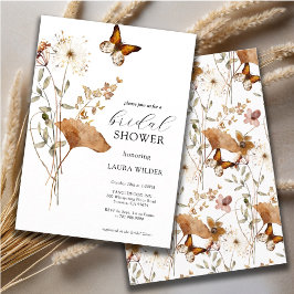 Elegant Boho Wildblumen Brautparty Einladung