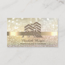 Elegant Bokeh Gold Glitzer House Roof