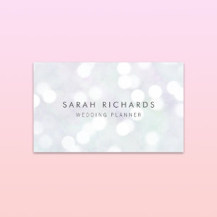 Elegant Bokeh Pattern Event Planner Visitenkarte