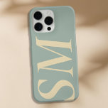 Elegant Bold Initial Monogram iPhone 16 Pro Max Hülle<br><div class="desc">Elegant kühne erste Monogram Phone Case. Erstellen Sie Ihren eigenen personalisierten iPhone Case mit individuellem Anfangsnamen.</div>