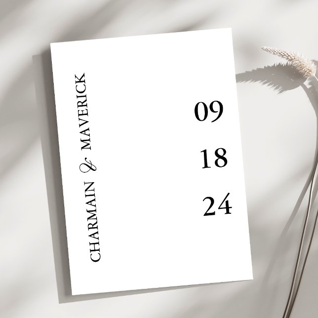 Elegant Bold Typografy Wedding QR Code Einladung (Von Creator hochgeladen)