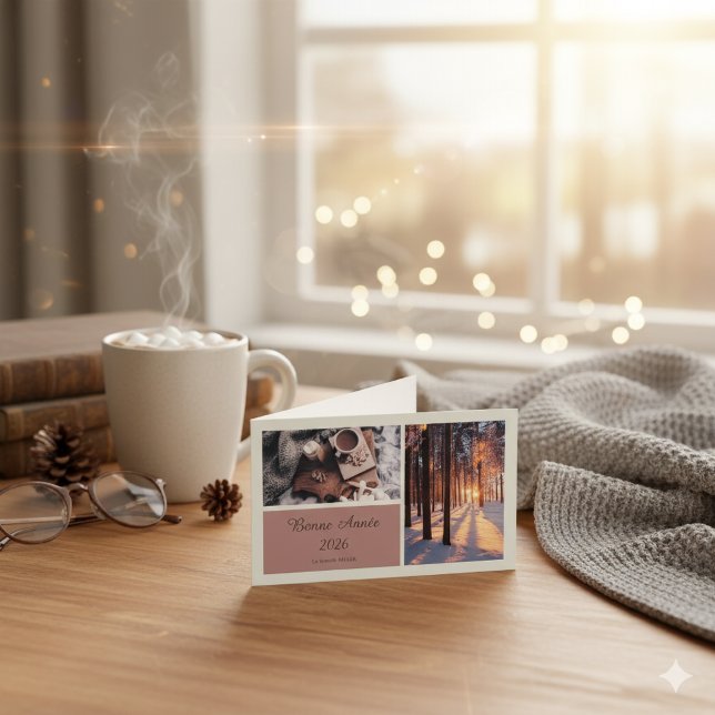 Elegant Bonne Année 2026 Small Folded Card (Von Creator hochgeladen)