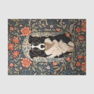 Elegant Border Collie William Morris Inspiriert Seidenpapier