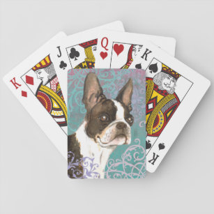 Elegant Boston Terrier Spielkarten
