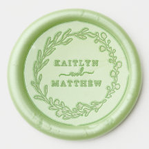 Elegant Botanical Floral Wreath Wedding