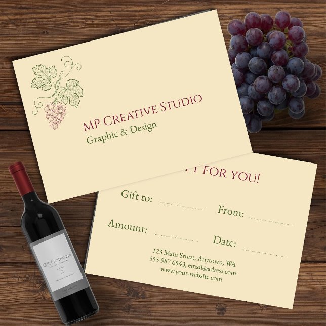 Elegant Botanical Grapevine Design (Von Creator hochgeladen)