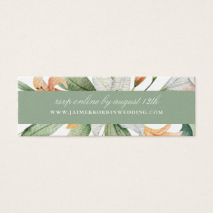 Elegant Botanical Lily Floral Wedding Website RSVP