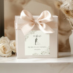 Elegant Botanical Wedding Monogram Sticker<br><div class="desc">Add a stylish finishing touch to your wedding stationery with this elegant botanical wedding monogram sticker. Featuring delicate floral line art, couple initials, and a romantic silhouette design, this sticker beautifully complements romantic, garden, and minimalist wedding themes. Perfect for sealing envelopes, decorating wedding favors, or adding a coordinated detail to...</div>