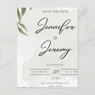 Elegant Botanical Wedding Welcome Sign | poster Feiertagspostkarte