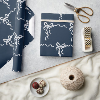 Elegant Bow Pattern Geschenkpapier
