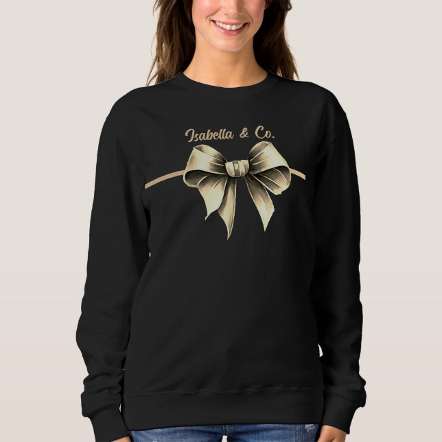 Elegant Bow Sweatshirt (Vorderseite)