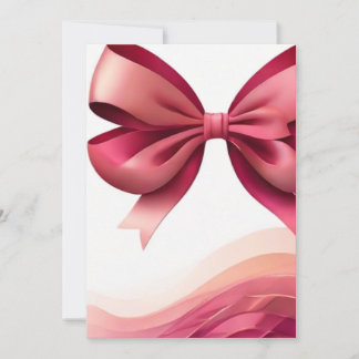 Elegant Bows Einladung