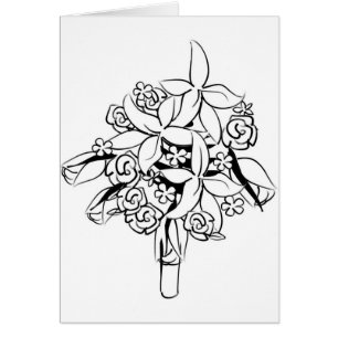 Elegant Bridal Bouquet Clipart