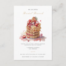 Elegant Bridal Brunch Bridal Dusche Einladung