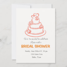 "Elegant Bridal Shower Invitation Design"