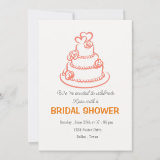 "Elegant Bridal Shower Invitation Design" Einladung