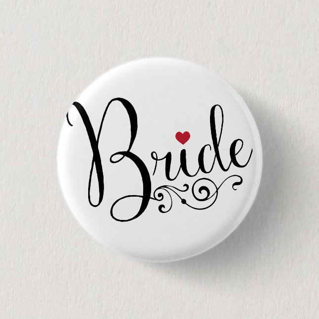 Elegant Bride Button (Vorderseite)