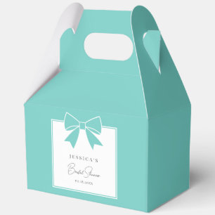 Elegant Bride & Co. Aquamarines Blue Bow-Brautpart Geschenkschachtel