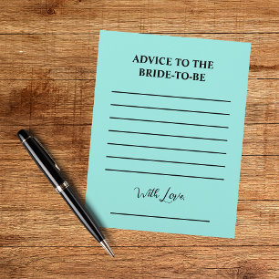 Elegant Bride & Co. Brautparty Türkis Flyer