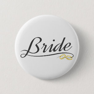 Elegant Bride Wedding Calligraphy   Schaltfläche B Button