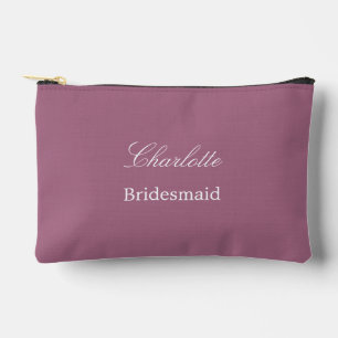 Elegant Bridesmaid Mauve Accessory Pouch Zubehörtasche