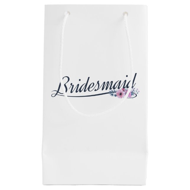 Elegant Bridesmaid Wedding Calligraphy | Geschenkt Kleine Geschenktüte (Vorderseite)