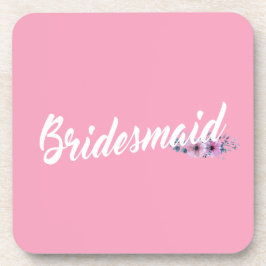 Elegant Bridesmaid Wedding Calligraphy | UNTERSETZ Getränkeuntersetzer
