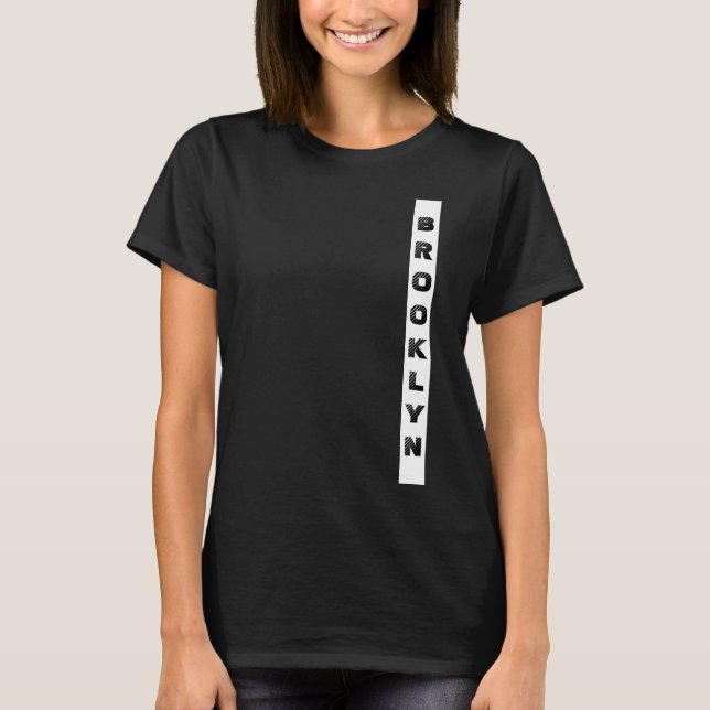 Elegant Brooklyn New York City Nyc Template Womens T-Shirt (Vorderseite)