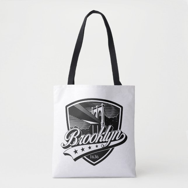 Elegant Brooklyn Shield und Swoosh Design (Vorderseite)